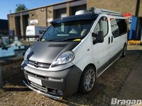 Frontspoiler Stange - Typ B + Slim LED FüR Renault Trafic 2002 - 2014 Kinn Stups