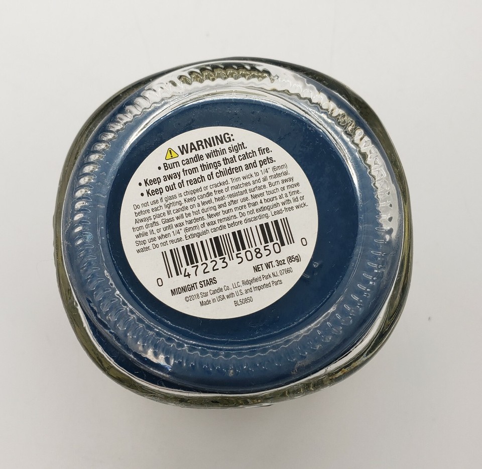 Star Candle Co. Mason Jar Candle Midnight Star Scent (M) eBay