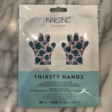 NAILSINC LONDON LOT OF TWO THIRSTY HANDS SUPER HYDRATING HAND MASK NIB