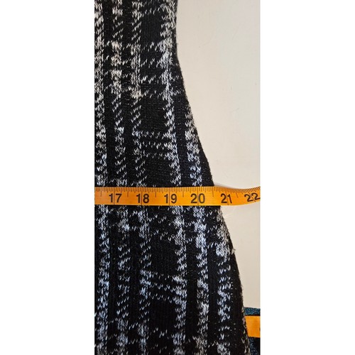 Y2K Charming Charlie Sleeveless Sweater Dress SZ XL Plaid Mock Neck Knit - Picture 10 of 10