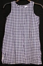 Kellys Kids Tank Dress Blue Gingham Plaid Seersucker Classic Summer Party Beach