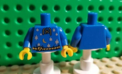 LEGO Wizard Torso Stars Moon Gold Belt Arms Hands Body Part Witch Potter