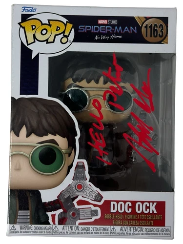 Alfred Molina Signed Autograph Doc Ock Spider-Man No Way Home Funko Pop Beckett