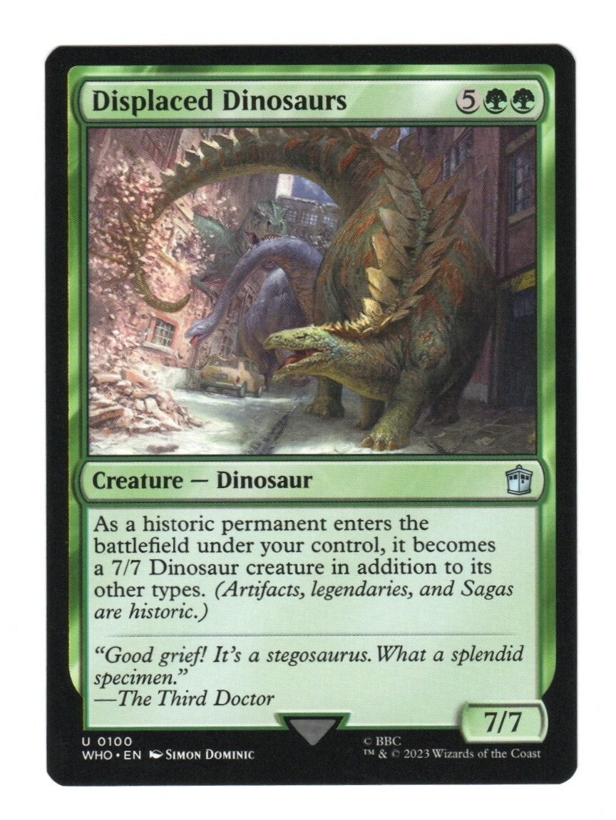MTG - Displaced Dinosaurs - Universes Beyond: Doctor Who - Near Mint