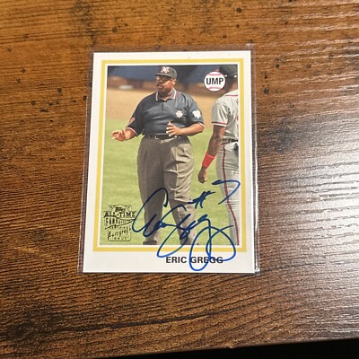 2004 Topps All-Time Fan Favorites Eric Gregg Auto Autograph #FFA-EG Umpire RIP