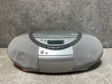 Sony Boom Box CFD-S350 CD Radio/Cassette-Corder Tested Works with Cord No Remote