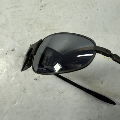 Vintage Oakley A Wire 1.0 Matte Gunmetal Frames + Case Shark Fin