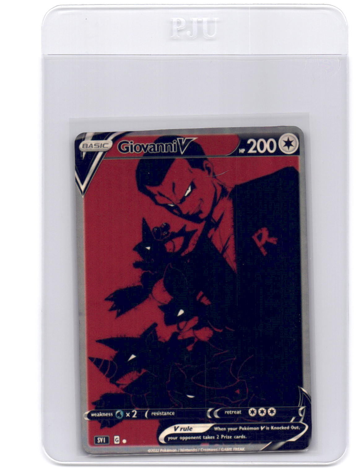 CUSTOMmade madeTOorder full art holo pokemon card Giovanni PTL23