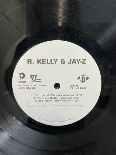 R KELLY JAY-Z DONT LET ME DIE HIP HOP 12" DJ SINGLE VINYL RECORD - Picture 2 of 2