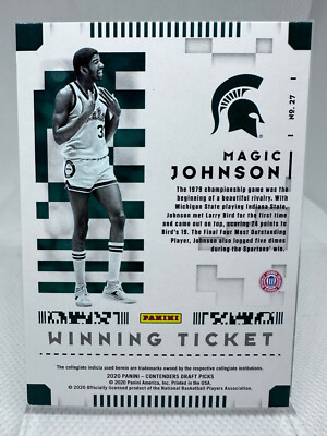 Panini Contenders 2020 Magic Johnson Winning Ticket Insert #27 | eBay