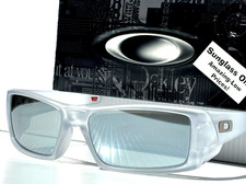 NEW Oakley GASCAN Matte Clear POLARIZED Galaxy Chrome Mirror Sunglass 9014