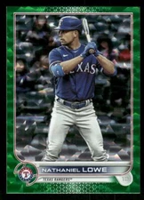 2022 Topps Nathaniel Lowe Green Foilboard SN #551 Card #/499