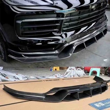 Carbon Fiber Front Bumper Lip Spoiler Bodykit For Porsche Cayenne 9Y0 2018-2023