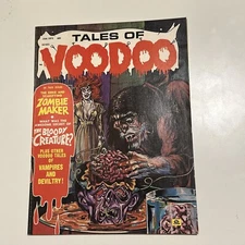 TALES OF VOODOO January 1972 Vol 5 #1 Eerie Comic Magazine Monster VF