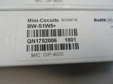 Box of 5 Mini-Circuits BW-S1W5+ 1 dB Fixed Attenuator, DC - 18000 MHz, 50Ω  New!