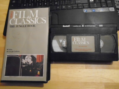 RARE OOP The Jungle Book VHS film Joseph Calleia SABU rudyard kipling MEL BLANC