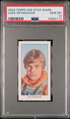 Luke Skywalker - 2022 Topps 206 Star Wars   PSA 10
