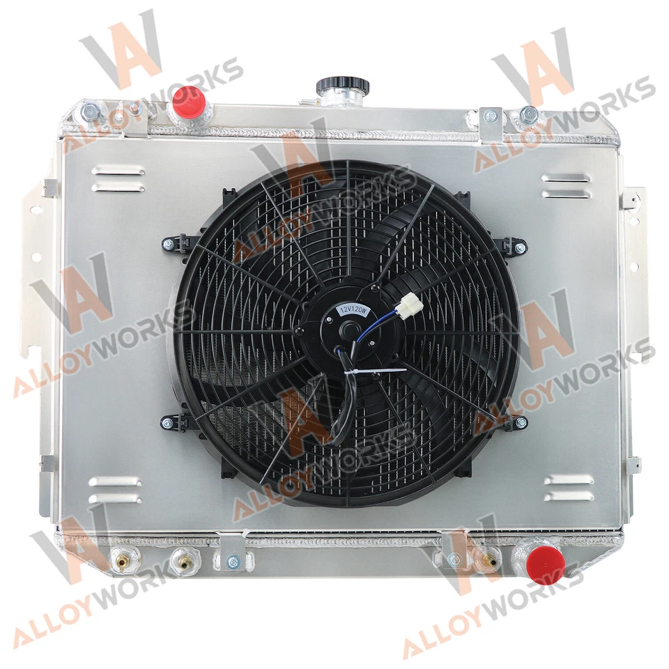 3 Row Radiator Shroud Fan For 1999-03 Dodge Ram 1500 Van Truck 84-94 B150 B250 - Image 4 of 4