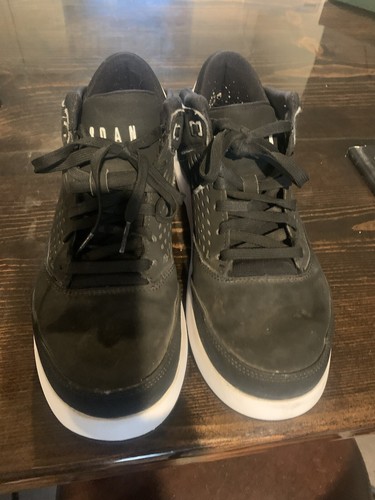 Tenis de baloncesto Air Jordan 1 Flight Origin para hombre talla 8 de cuero gamuza negro - Imagen 4 de 5