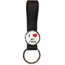 My Twin I Love Silicone Loop Key Ring (35mm x 120mm)