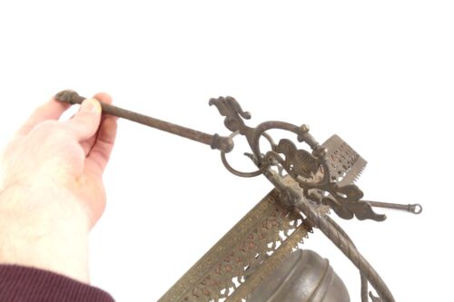 Antique 19th Century Victorian Ceiling Hanging Banquet Oil Lamp As Found - Picture 12 of 12