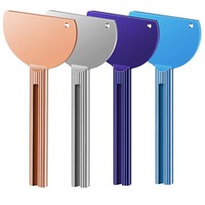 4PCS Toothpaste Tube Squeezer Roller Wringer Keys Dispenser 4 Color