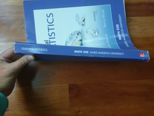 Essential Statistics Math 220 Textbook Book Navidi JMU James Madison University - Picture 3 of 12