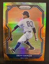 Deivi Garcia 2021 Prizm Baseball - Cosmic Haze RC #6 - New York Yankees
