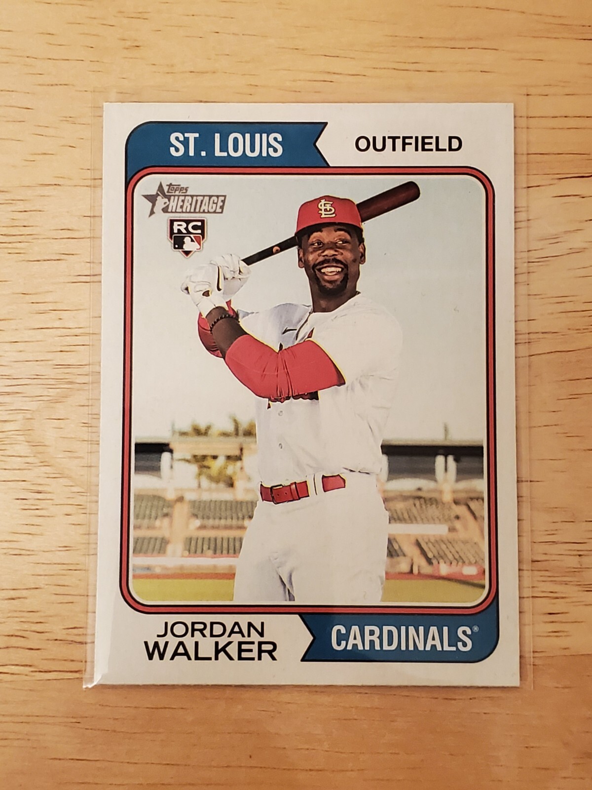 2023 Topps Heritage Baseball JORDAN WALKER Rookie Variation SP #35