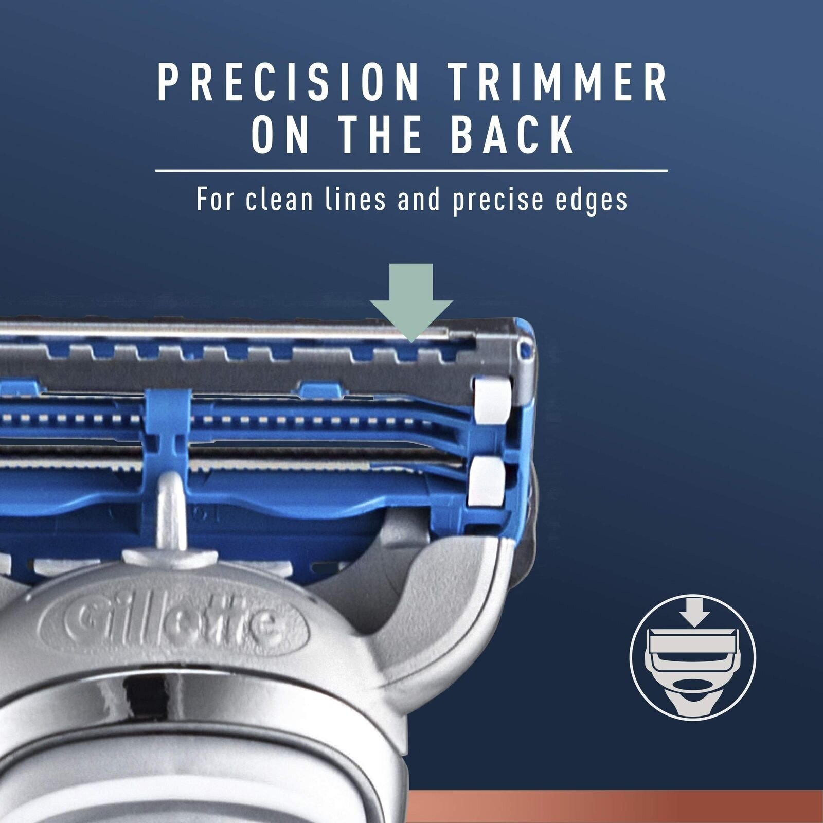 King C. Gillette Neck Razor Handle Plus 2 Blade Cartridges Refills 
