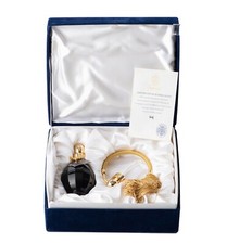 Faberge Limited Edition Perfume Atomizer St Louis Blue Crystal Rare Numbered