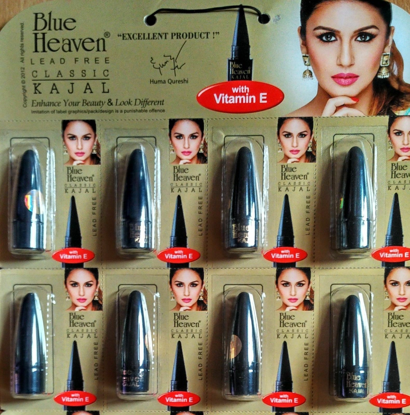 Blue Heaven Traditional Indian Kajal Black Kohl Eyeliner 1xorigional