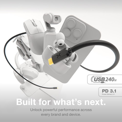 NOCO XGrid XC3: 240W USB-C to USB-C Cable with E-Marker Chip - 10-Foot (Black) - Photo 2 sur 7