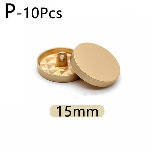 10pcs 10-25mm Black Metal Sewing Buttons for Women Coat Jacket Shirt Snap Button - Picture 12 of 31
