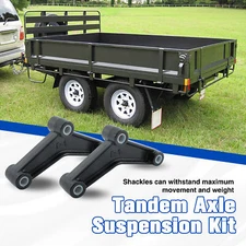 Double Eye Spring Trailer Tandem Axle Shackle Equalizer Kit For 2000-7000lb Axle