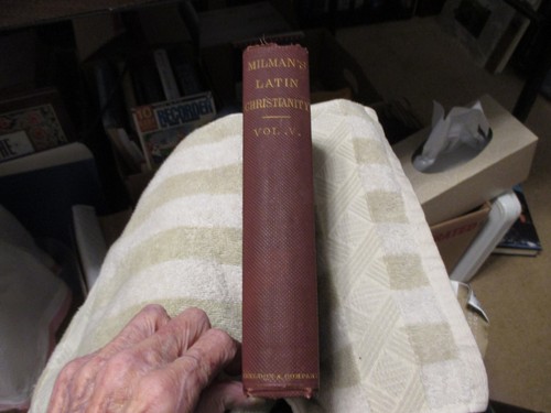 1861 LATIN CHRISTIANITY Popes to NICOLAS V by HENRY HART MILMAN Vol 5 hardbound