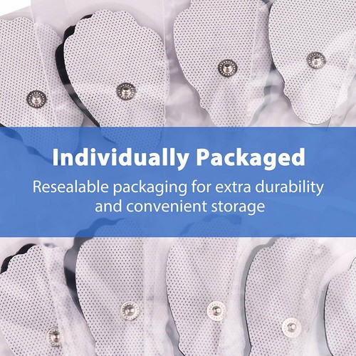 22PCS Large Snap On Replacement Electrode Pads For TENS Unit & Pulse Massager - 第 7/7 張圖片