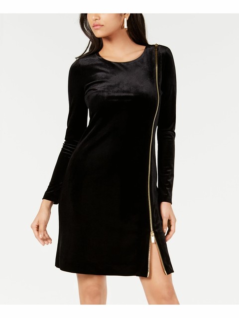 french connection black velvet dress