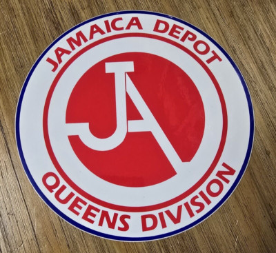 7.5'' NYC TA BUS DECAL STICKER JAMAICA DEPOT Queens Division NY MTA NYCTA