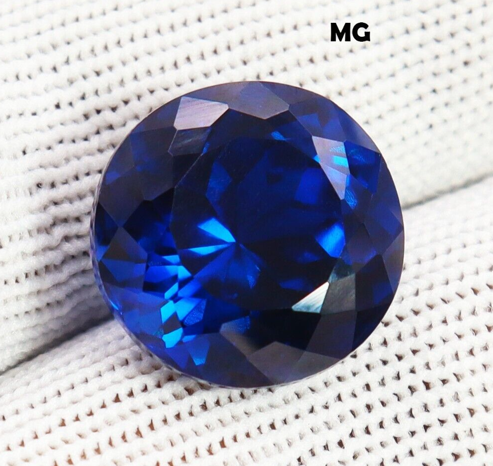 Natural Certified Rare Blue Spinel 23.30 CT Round Cut 16 MM Loose