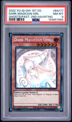 Dark Magician Girl GFP2-EN177 1st Edition Ghost Rare Yugioh PSA 8 *685