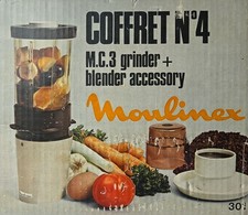 Moulinex Vintage 1970/80s Grinder and Blender Coffret No.4