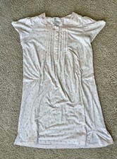 Soft polyester Cotton Woman  s Nightgown Floral Sleep Shirt Size L