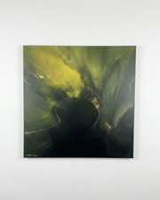 Original abstract painting 80x80 cm - oil on canvas + certificate of authenticity