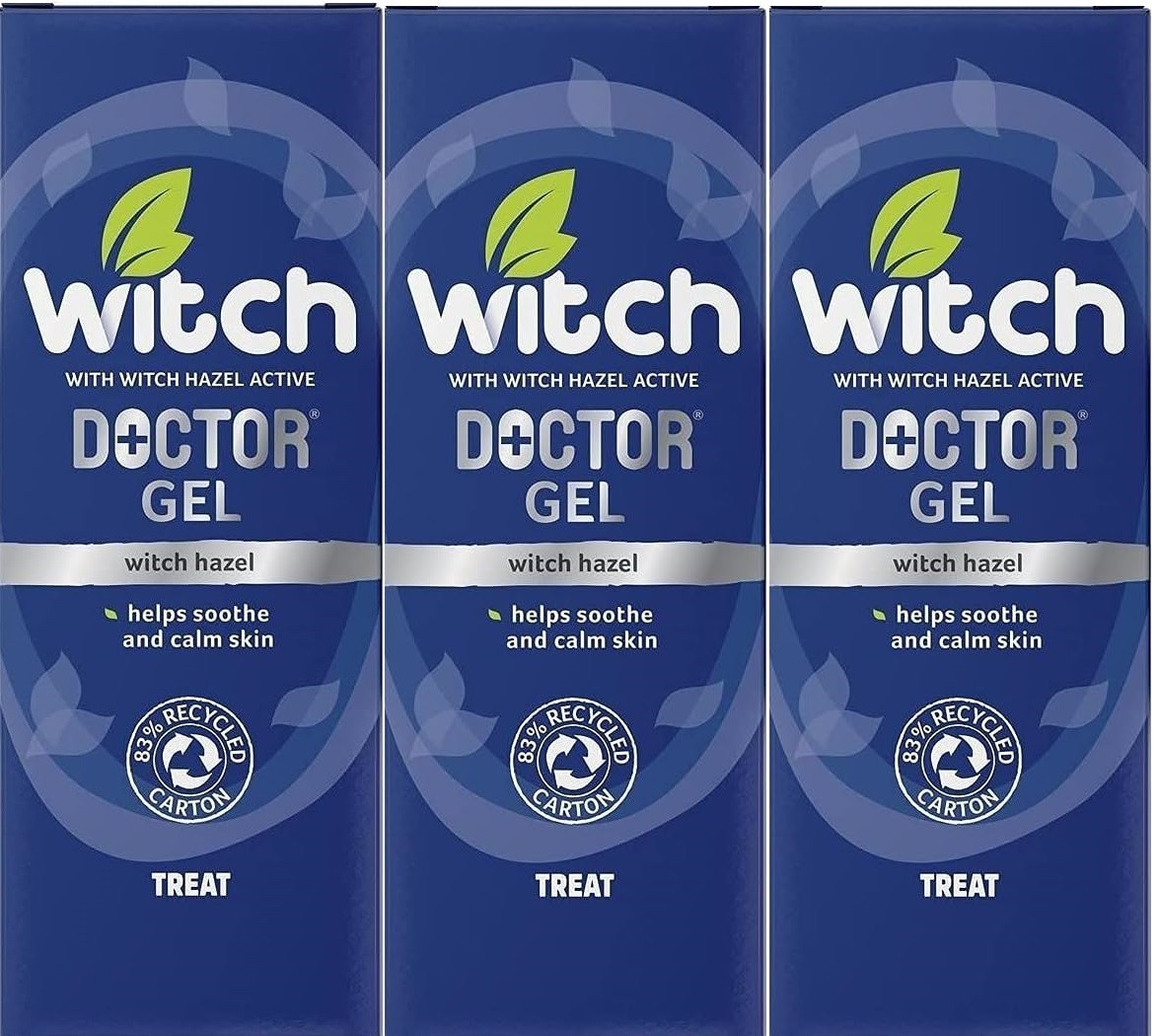 3 X Witch Doctor Skin Soothing Gel 35g - Hazel Skin treatment