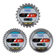 Luckyway 8-1/4 Inch Table Saw Blade 24T Framing & 40T 8-1/4" / 24T&40T&60T 