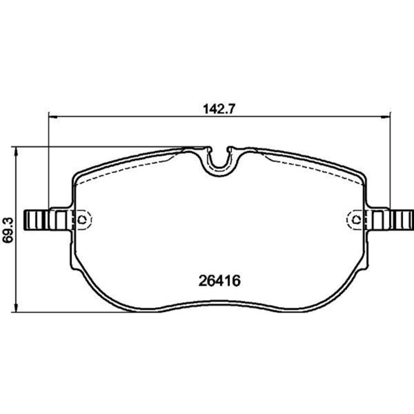Hella BremsbelÄGe Satz Vorne Passend FüR Audi Q4 Skoda Enyaq Vw ID.4 ID.5 ID.7-image