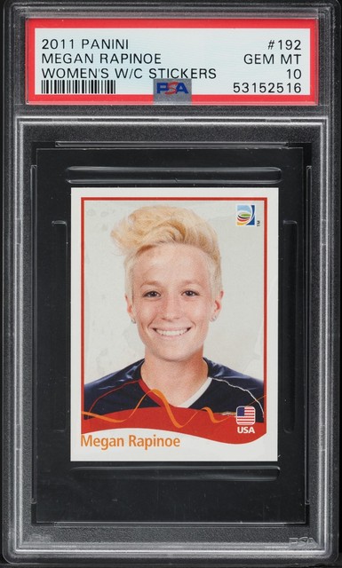 2011 Panini Fifa Women's World Cup Sticker Megan Rapinoe #192 PSA 10 Gem Mint