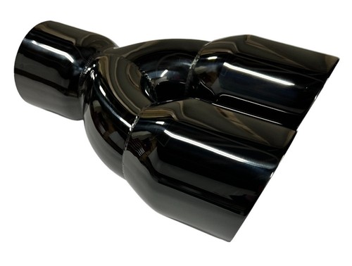 Exhaust Tip 3.00 Inlet Dual 3.50 X 9.50 Long WDDWRP3500950-300-BC-SS Round Doub - Bild 6 von 8