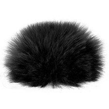 Furry Microphone Windscreen 7mmx 60mm Mic Cover Windshield Black